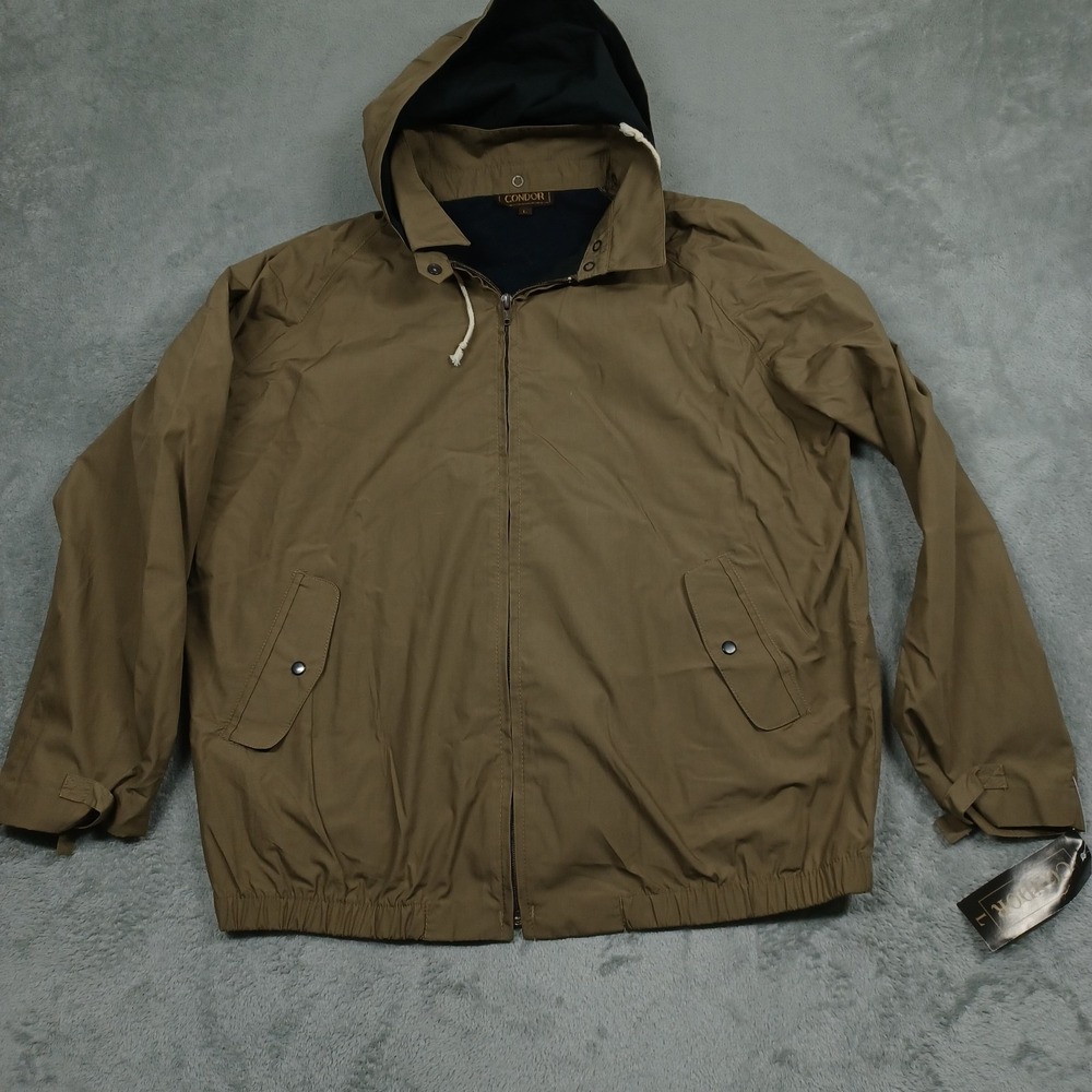 Vintage Condor Jacket Womens Large Brown‎ Full ZIp Hooded Outdoor NWT